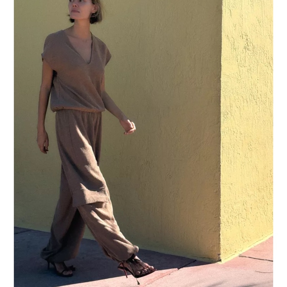 Zara Elegant Tan Women's Two piece set